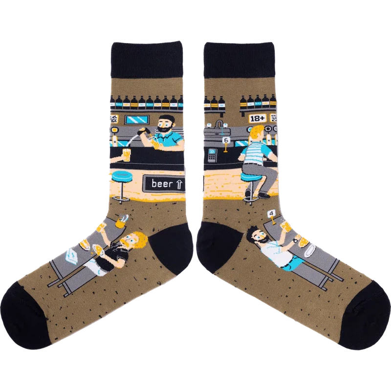 A Brewtiful Day Male Socks-Spencer Flynn-Shop At The Hive Ashburton-Lifestyle Store & Online Gifts