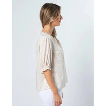 Alesha Top / Beige Ditsy-Stella + Gemma-Shop At The Hive Ashburton-Lifestyle Store & Online Gifts