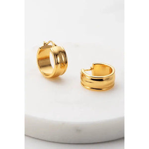 Ally Earring / Brushed Gold-Zafino-Shop At The Hive Ashburton-Lifestyle Store & Online Gifts