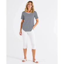 Ariana Tee / Navy Stripe+Pink-Betty Basics-Shop At The Hive Ashburton-Lifestyle Store & Online Gifts