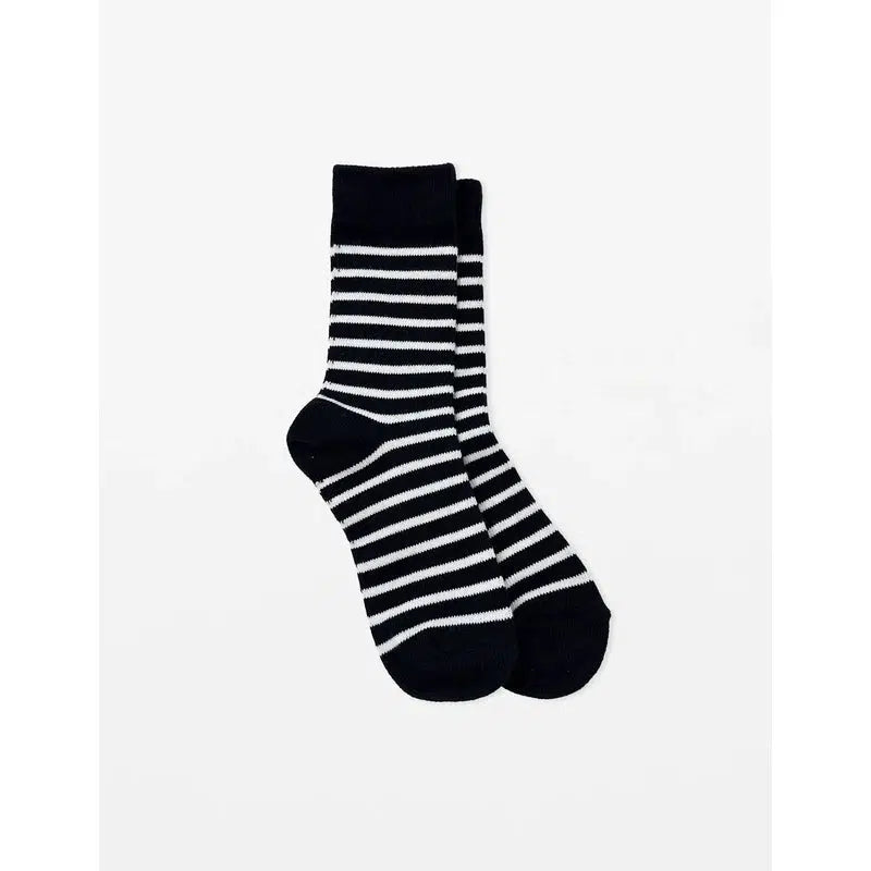 Black & White Stripe Socks-Stella + Gemma-Shop At The Hive Ashburton-Lifestyle Store & Online Gifts