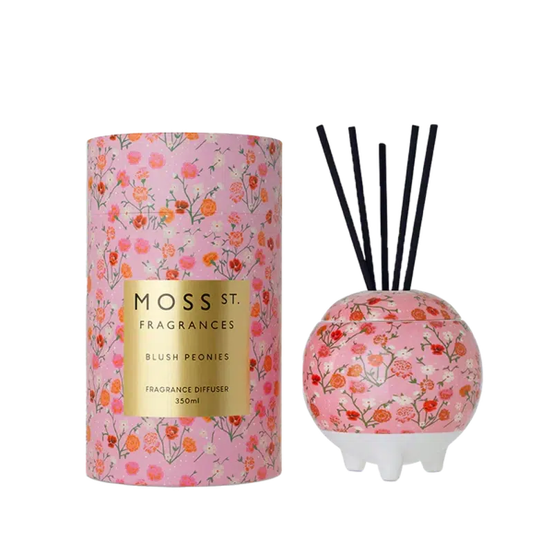 Blush Peonies Ceramic Candle 320g-Moss St. Fragrances-Shop At The Hive Ashburton-Lifestyle Store & Online Gifts