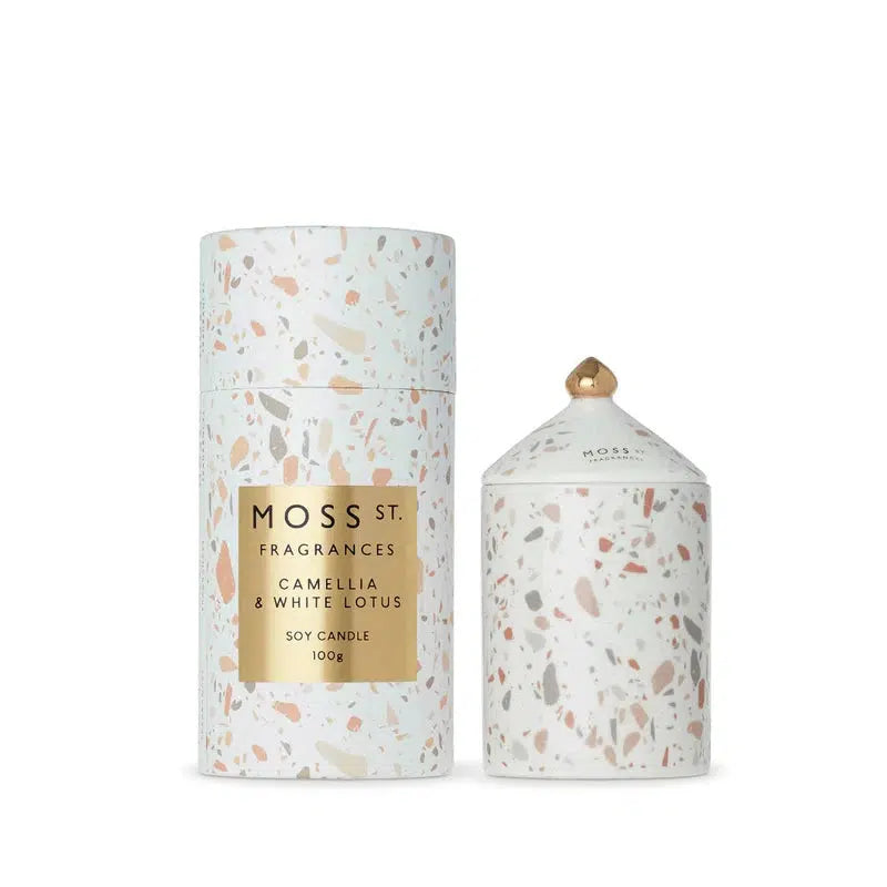 Camellia + White Lotus 100g Candle-Moss St. Fragrances-Shop At The Hive Ashburton-Lifestyle Store & Online Gifts