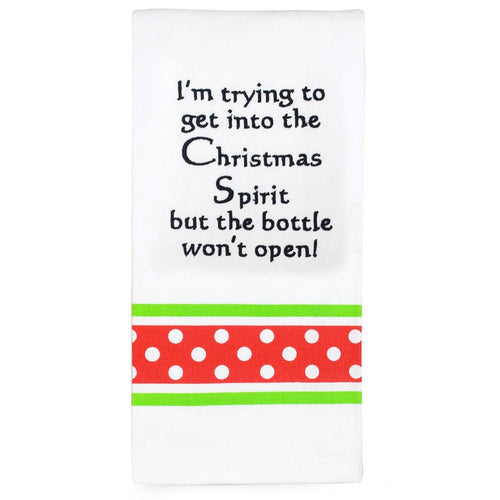 “Christmas Spirit” Tea Towel-Tamboril-Shop At The Hive Ashburton-Lifestyle Store & Online Gifts