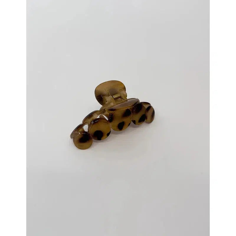 Circle Cheetah Print Hair Grip-Stella + Gemma-Shop At The Hive Ashburton-Lifestyle Store & Online Gifts