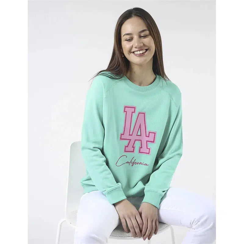 Classic Sweater / Mint LA California-Stella + Gemma-Shop At The Hive Ashburton-Lifestyle Store & Online Gifts