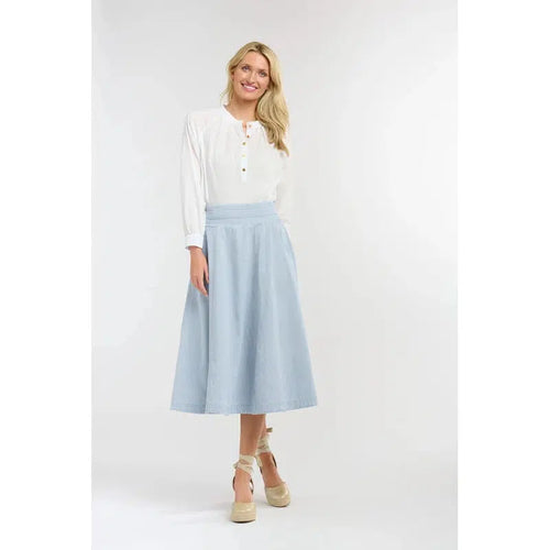 Dakota Denim Skirt / Light Wash-365 Days Clothing-Shop At The Hive Ashburton-Lifestyle Store & Online Gifts