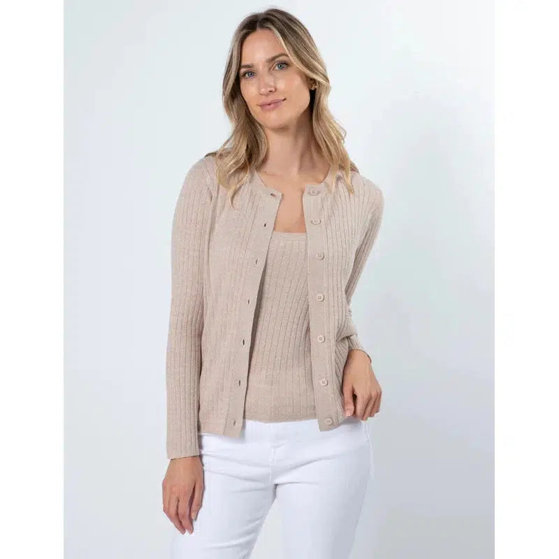 Daphne Cardigan / Neutral-Stella + Gemma-Shop At The Hive Ashburton-Lifestyle Store & Online Gifts