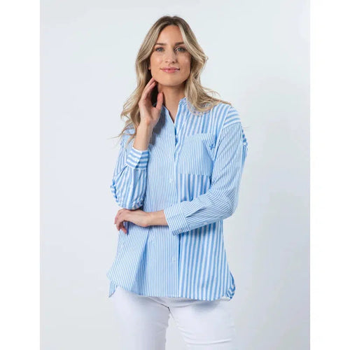 Essentials Shirt / Azure Blue-Stella + Gemma-Shop At The Hive Ashburton-Lifestyle Store & Online Gifts