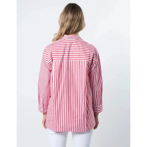 Essentials Shirt / Ruby Stripes-Stella + Gemma-Shop At The Hive Ashburton-Lifestyle Store & Online Gifts