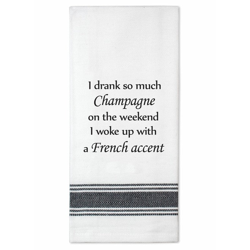 “French Accent” Tea Towel-Tamboril-Shop At The Hive Ashburton-Lifestyle Store & Online Gifts