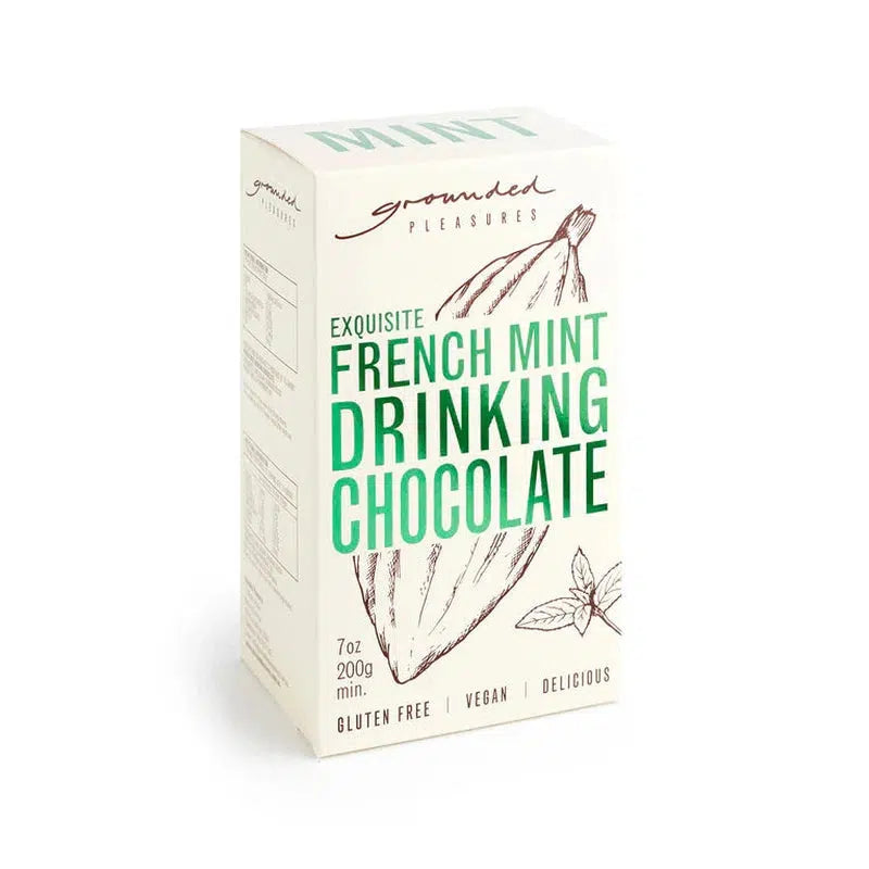 French Mint Drinking Chocolate 200g-Grounded Pleasures-Shop At The Hive Ashburton-Lifestyle Store & Online Gifts