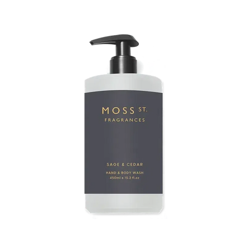 Hand & Body Wash / Sage & Cedar 450ml-Moss St. Fragrances-Shop At The Hive Ashburton-Lifestyle Store & Online Gifts