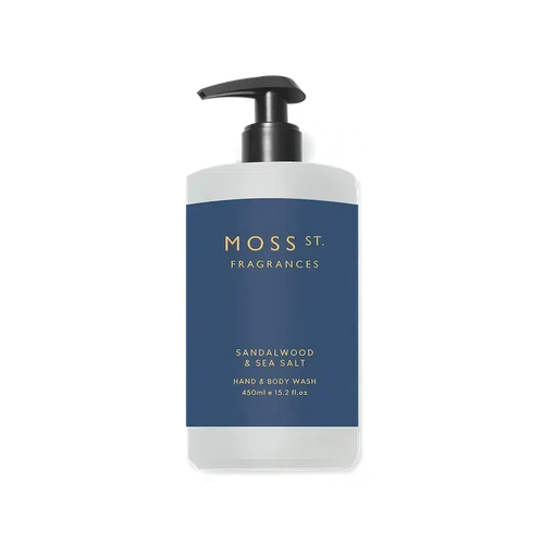 Hand & Body Wash / Sandalwood & Sea Salt 450ml-Moss St. Fragrances-Shop At The Hive Ashburton-Lifestyle Store & Online Gifts