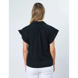 Heather Blouse / Black-Stella + Gemma-Shop At The Hive Ashburton-Lifestyle Store & Online Gifts