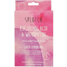 Hyaluronic Acid & Watermelon Face Sheet Mask Pack-Splotch-Shop At The Hive Ashburton-Lifestyle Store & Online Gifts