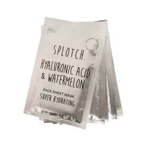 Hyaluronic Acid & Watermelon Face Sheet Mask Pack-Splotch-Shop At The Hive Ashburton-Lifestyle Store & Online Gifts