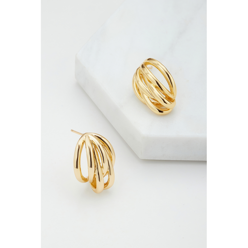 Indie Earring / Gold-Zafino-Shop At The Hive Ashburton-Lifestyle Store & Online Gifts