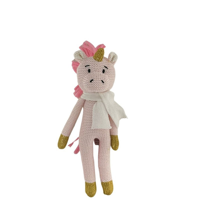 Knitted Unicorn Rattle-ES Kids-Shop At The Hive Ashburton-Lifestyle Store & Online Gifts