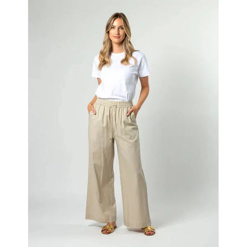 Laural Pants / Oat Marle-Stella + Gemma-Shop At The Hive Ashburton-Lifestyle Store & Online Gifts