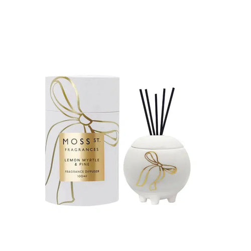 Lemon Myrtle & Pine Ceramic Diffuser 100ml-Moss St. Fragrances-Shop At The Hive Ashburton-Lifestyle Store & Online Gifts