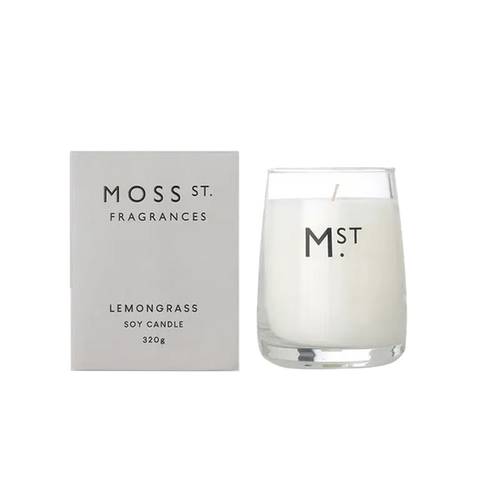 Lemongrass Soy Candle 320g-Moss St. Fragrances-Shop At The Hive Ashburton-Lifestyle Store & Online Gifts