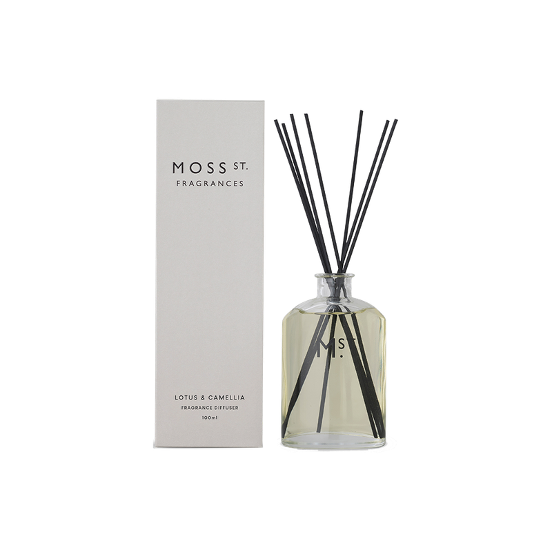 Lotus + Camellia Diffuser 100ml-Moss St. Fragrances-Shop At The Hive Ashburton-Lifestyle Store & Online Gifts