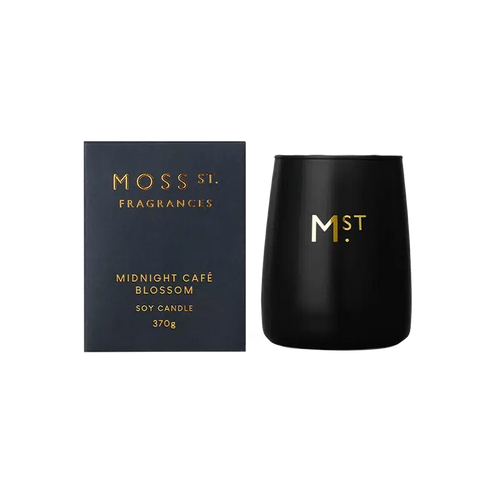 Midnight Café Blossom Soy Candle 370g-Moss St. Fragrances-Shop At The Hive Ashburton-Lifestyle Store & Online Gifts