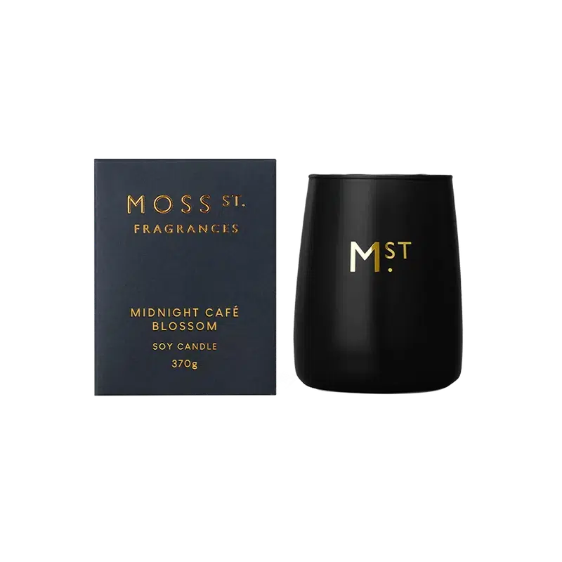 Midnight Café Blossom Soy Candle 370g-Moss St. Fragrances-Shop At The Hive Ashburton-Lifestyle Store & Online Gifts