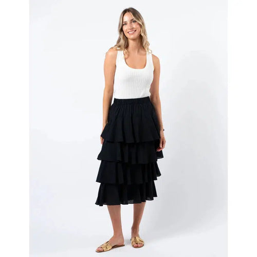 Nelly Skirt / Black-Stella + Gemma-Shop At The Hive Ashburton-Lifestyle Store & Online Gifts