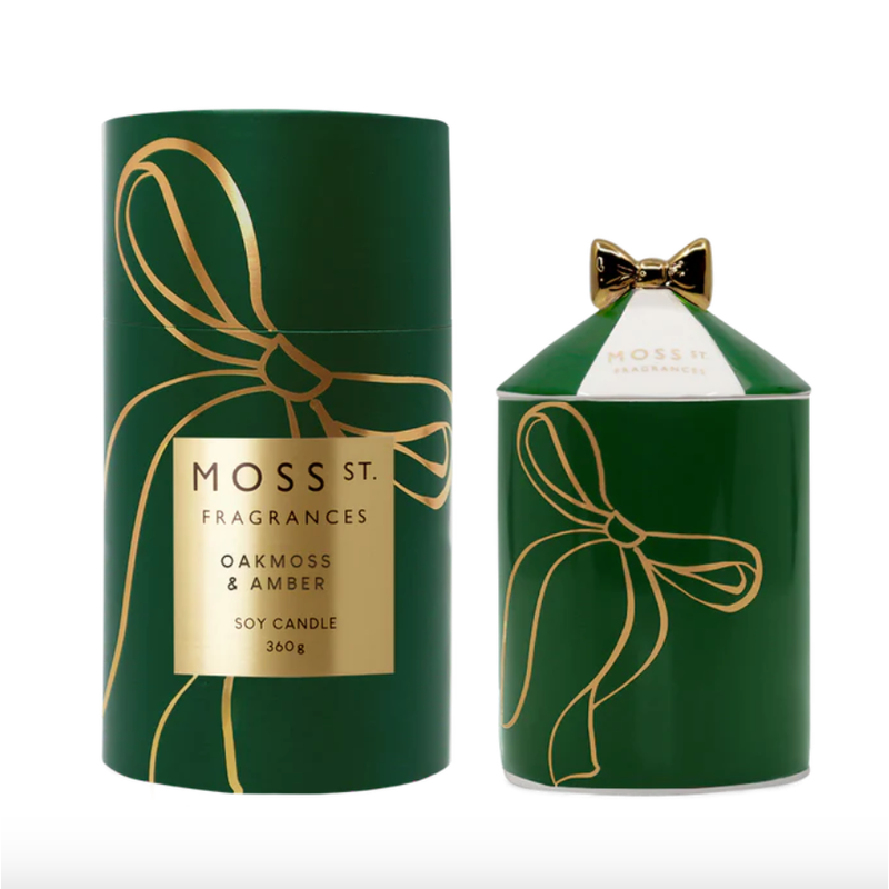 Oakmoss & Amber Ceramic Candle 360g-Moss St. Fragrances-Shop At The Hive Ashburton-Lifestyle Store & Online Gifts