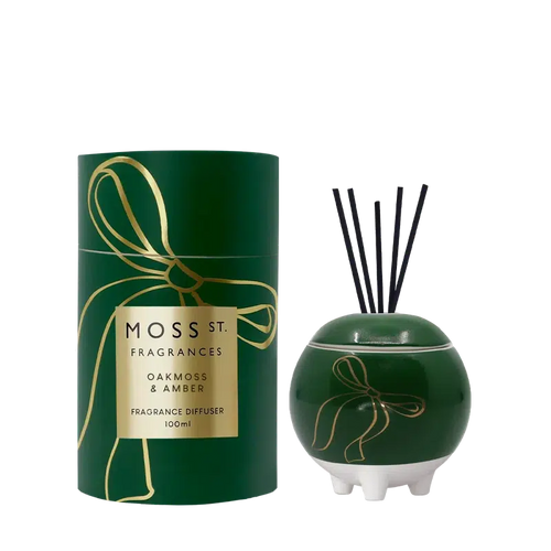 Oakmoss & Amber Ceramic Diffuser 100ml-Moss St. Fragrances-Shop At The Hive Ashburton-Lifestyle Store & Online Gifts