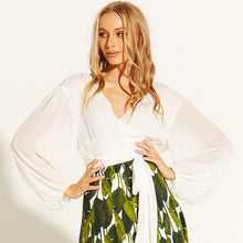 Oasis Wrap Top / White-Fate & Becker-Shop At The Hive Ashburton-Lifestyle Store & Online Gifts