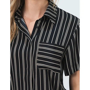 Penn Shirt / Milk Stripe-Stella + Gemma-Shop At The Hive Ashburton-Lifestyle Store & Online Gifts