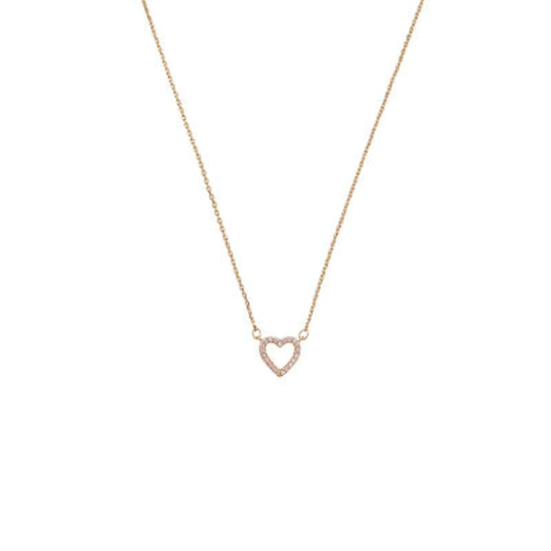 Rose Gold & Crystal Heart Necklace-Tiger Tree-Shop At The Hive Ashburton-Lifestyle Store & Online Gifts