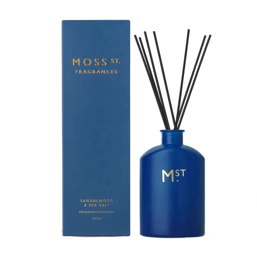 Sandalwood & Sea Salt Diffuser 275ml-Moss St. Fragrances-Shop At The Hive Ashburton-Lifestyle Store & Online Gifts