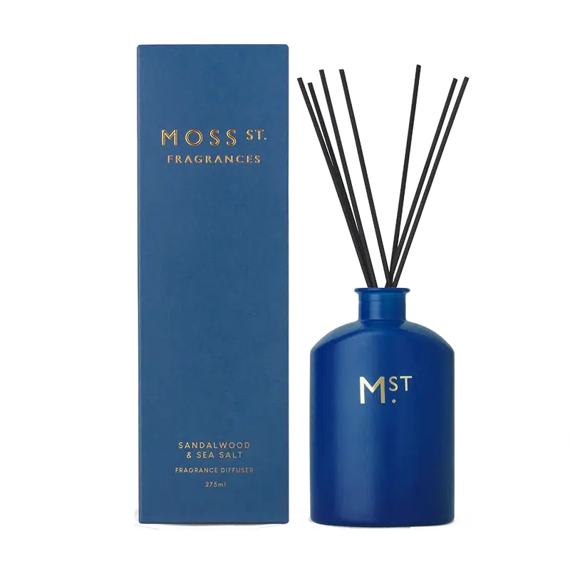 Sandalwood & Sea Salt Diffuser 275ml-Moss St. Fragrances-Shop At The Hive Ashburton-Lifestyle Store & Online Gifts