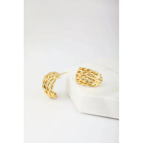 Sarah Hoop / Gold-Zafino-Shop At The Hive Ashburton-Lifestyle Store & Online Gifts