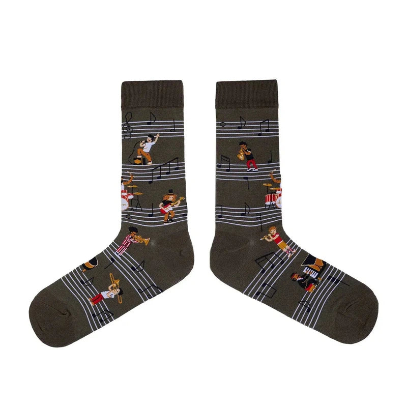 Semi Tone Deaf Music Male Socks-Spencer Flynn-Shop At The Hive Ashburton-Lifestyle Store & Online Gifts