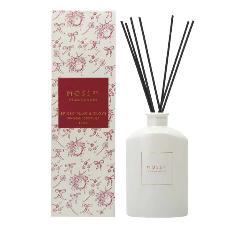 Spiced Plum & Clove Diffuser 300ml-Moss St. Fragrances-Shop At The Hive Ashburton-Lifestyle Store & Online Gifts