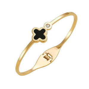 Stainless Steel Clover Enamel Bangle-Susan Rose-Shop At The Hive Ashburton-Lifestyle Store & Online Gifts