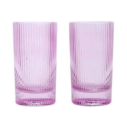 Stella Highball Glass / Set of 2 / Lilac-Gentlemen's Hardware-Shop At The Hive Ashburton-Lifestyle Store & Online Gifts