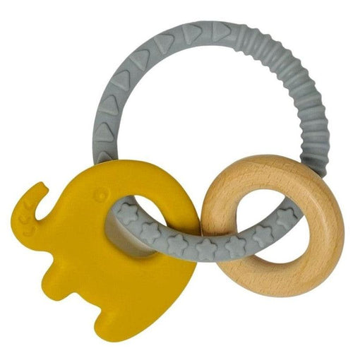 Teether Silicone Ring Elephant Grey-ES Kids-Shop At The Hive Ashburton-Lifestyle Store & Online Gifts