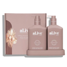 Wash & Lotion Duo Tray / Raspberry Blossom & Juniper-Alive Body-Shop At The Hive Ashburton-Lifestyle Store & Online Gifts