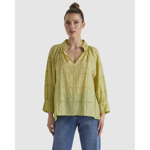 Whisper Top / Chartreuse-Fate & Becker-Shop At The Hive Ashburton-Lifestyle Store & Online Gifts