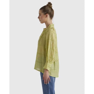 Whisper Top / Chartreuse-Fate & Becker-Shop At The Hive Ashburton-Lifestyle Store & Online Gifts