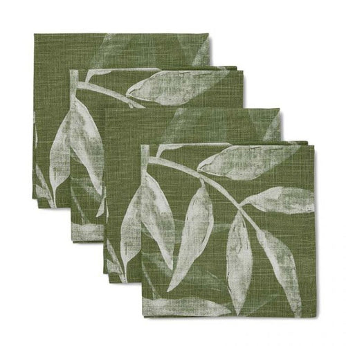 Woodlands Green Napkin / Set of 4-Madras Link-Shop At The Hive Ashburton-Lifestyle Store & Online Gifts